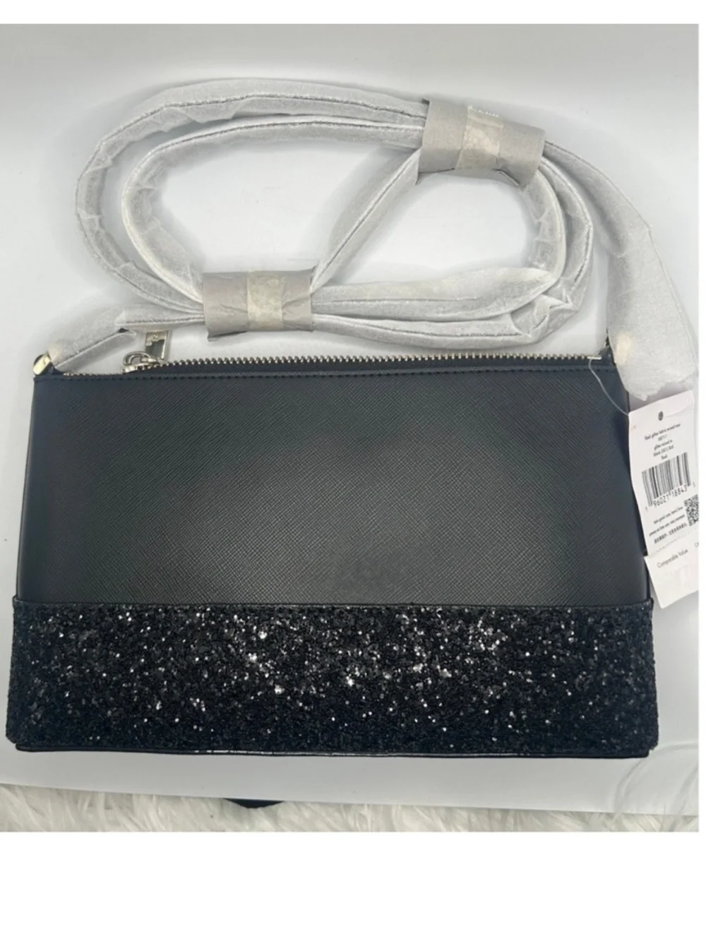 Kate Spade Flash Glitter Fabric Mixed Mat K8711 Crossbody Bag NWT $279